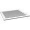 Ekena Millwork Vertical Surface Mount PVC Gable Vent: Functional, w/ 3-1/2"W x 1"P Standard Frame, 42"W x 40"H GVPVE42X4001SF - alternate 5
